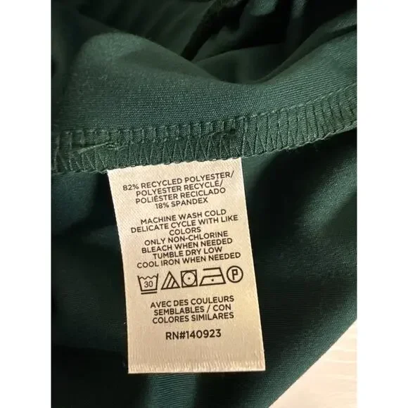 Lou & Grey NWT Teal Wide Leg Drawstring Lounge Pants Size L 30” Inseam - Picture 7 of 8